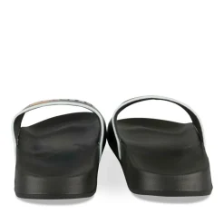 Claquettes NOIR Homme Motif Uni A Enfiler