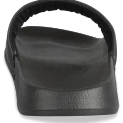 Claquettes NOIR Homme Motif Uni A Enfiler