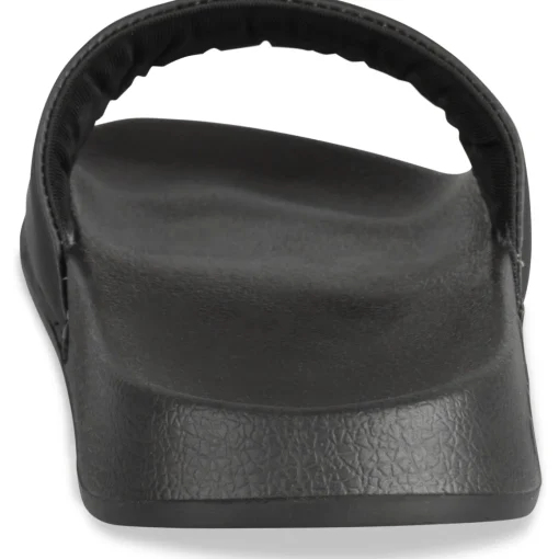 Claquettes NOIR Homme Motif Uni A Enfiler