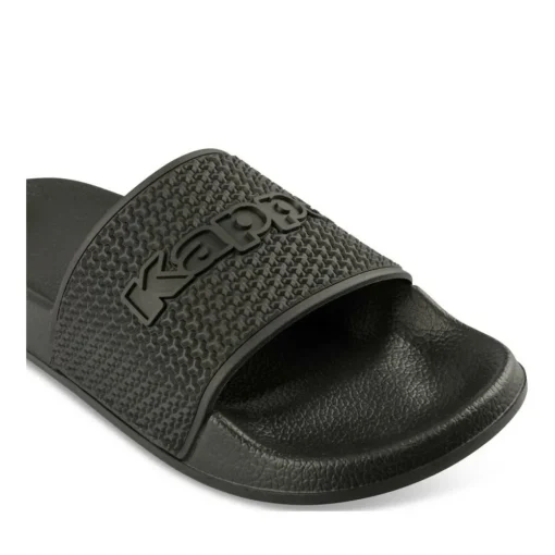 Claquettes NOIR Homme Motif Uni A Enfiler