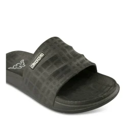 Claquettes NOIR Homme Motif Uni A Enfiler