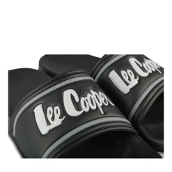 Claquettes NOIR Homme Motif Uni A Enfiler