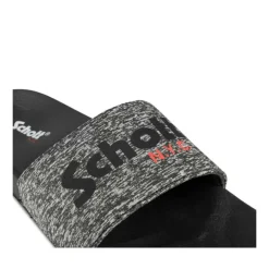 Claquettes NOIR Homme Motif Uni A Enfiler
