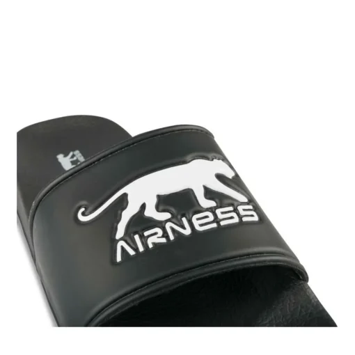 Claquettes NOIR Homme Motif Uni A Enfiler
