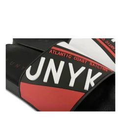 Claquettes NOIR Homme Motif Uni A Enfiler