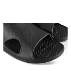 Claquettes NOIR Homme Motif Uni A Enfiler