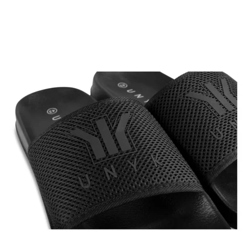 Claquettes NOIR Homme Motif Uni A Enfiler