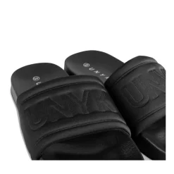 Claquettes NOIR Homme Motif Uni A Enfiler