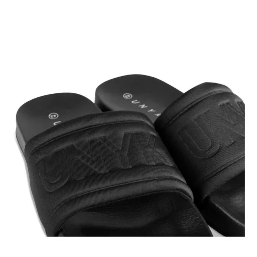 Claquettes NOIR Homme Motif Uni A Enfiler