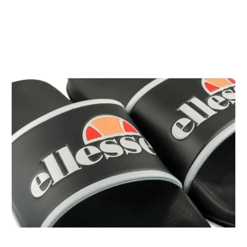Claquettes NOIR Homme Motif Uni A Enfiler