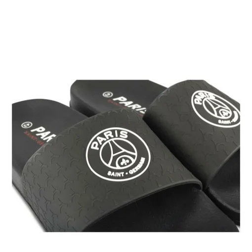 Claquettes NOIR Homme Motif Uni A Enfiler