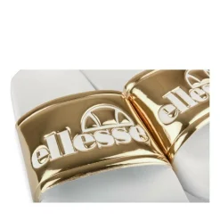 Claquettes OR Femme Motif Uni A Enfiler