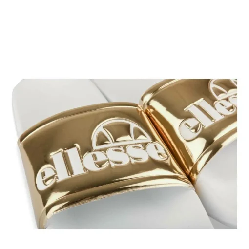 Claquettes OR Femme Motif Uni A Enfiler
