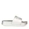 Claquettes Plage ARGENT Femme Motif Uni
