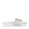 Claquettes Plage ARGENT Femme Motif Uni A Enfiler