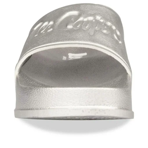 Claquettes Plage ARGENT Femme Motif Uni