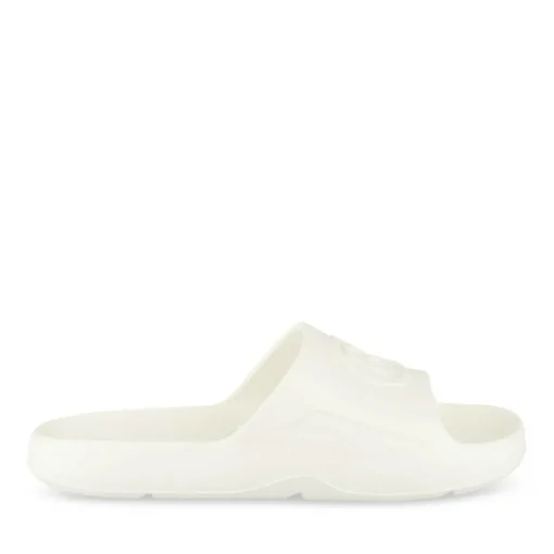 Claquettes Plage BEIGE Femme Motif Uni A Enfiler