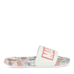 Claquettes Plage BLANC Homme Motif Uni A Enfiler