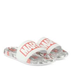 Claquettes Plage BLANC Homme Motif Uni A Enfiler
