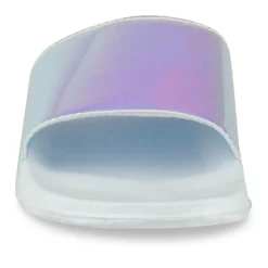 Claquettes Plage BLEU Femme Motif Uni A Enfiler