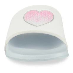 Claquettes Plage BLEU Fille Motif Uni A Enfiler