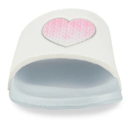 Claquettes Plage BLEU Fille Motif Uni A Enfiler