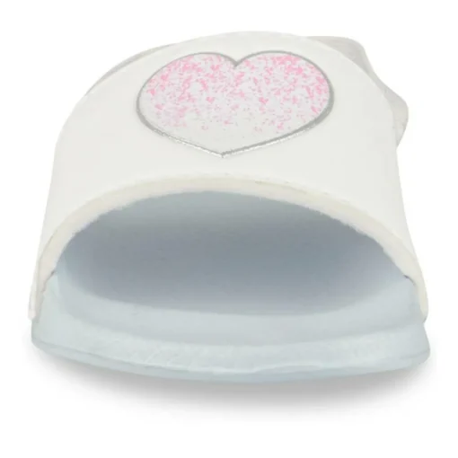 Claquettes Plage BLEU Fille Motif Uni Elastique