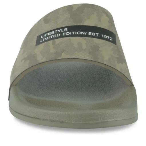 Claquettes Plage KAKI Homme Motif Camouflage A Enfiler