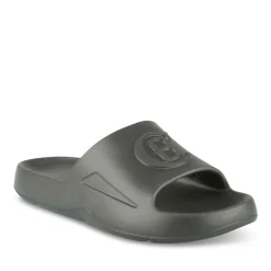 Claquettes Plage NOIR Femme Motif Uni A Enfiler