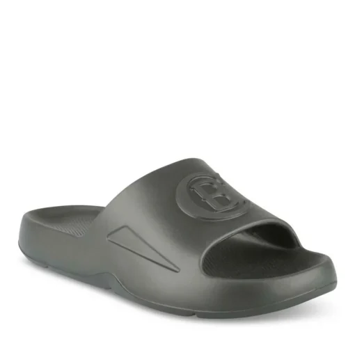 Claquettes Plage NOIR Femme Motif Uni A Enfiler
