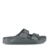 Claquettes Plage NOIR Homme Motif Uni A Enfiler