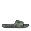 Claquettes Plage NOIR Homme Motif Camouflage A Enfiler