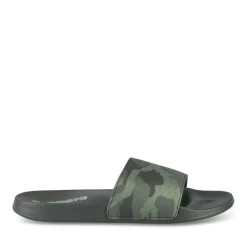 Claquettes Plage NOIR Homme Motif Camouflage A Enfiler