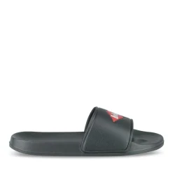 Claquettes Plage NOIR Homme Motif Uni A Enfiler