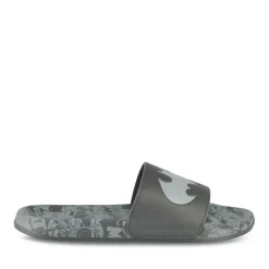 Claquettes Plage NOIR Homme Motif Uni A Enfiler