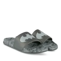 Claquettes Plage NOIR Homme Motif Uni A Enfiler