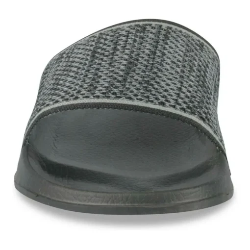 Claquettes Plage NOIR Homme Motif Uni A Enfiler