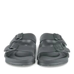 Claquettes Plage NOIR Homme Motif Uni A Enfiler