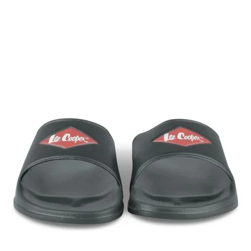 Claquettes Plage NOIR Homme Motif Uni A Enfiler