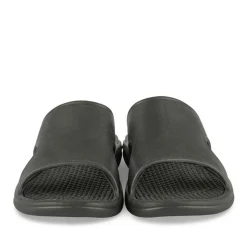 Claquettes Plage NOIR Homme Motif Uni A Enfiler
