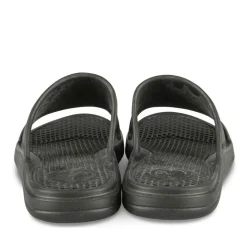 Claquettes Plage NOIR Homme Motif Uni A Enfiler