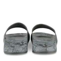 Claquettes Plage NOIR Homme Motif Uni A Enfiler