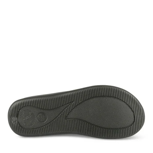 Claquettes Plage NOIR Homme Motif Uni A Enfiler