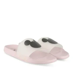 Claquettes Plage ROSE Femme Motif Uni A Enfiler