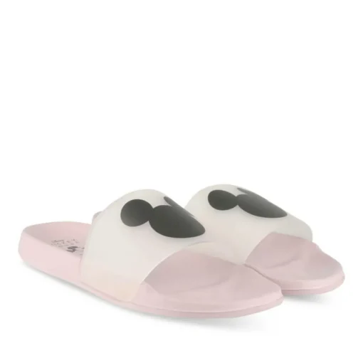 Claquettes Plage ROSE Femme Motif Uni A Enfiler