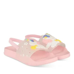 Claquettes ROSE Fille Motif Uni A Enfiler
