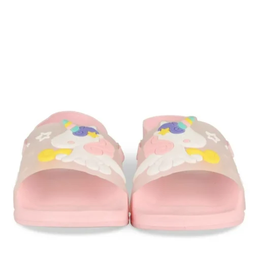 Claquettes ROSE Fille Motif Uni A Enfiler