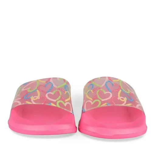 Claquettes ROSE Fille Motif Uni A Enfiler