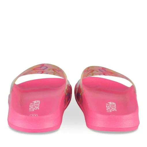 Claquettes ROSE Fille Motif Uni A Enfiler