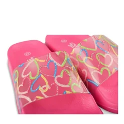 Claquettes ROSE Fille Motif Uni A Enfiler
